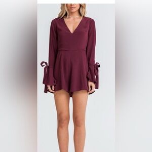 Gianni Bini‎ maroon romper